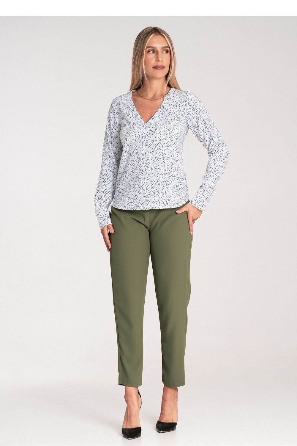 Overhemd met lange mouwen model 201463 Figl - Afbeelding 2
