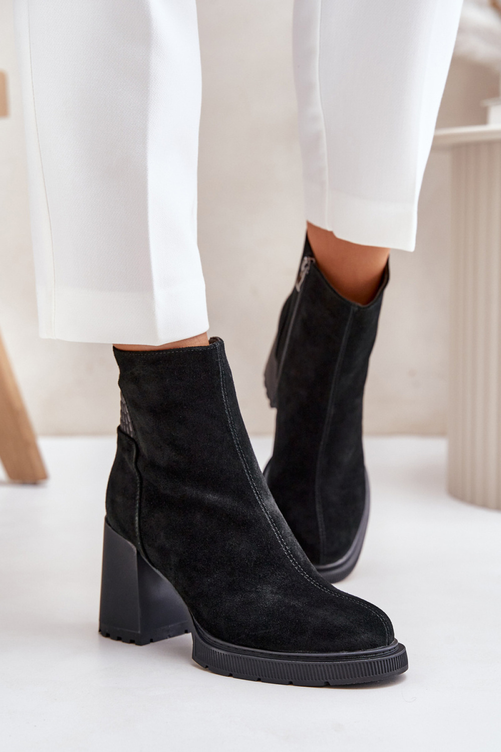 Laarsjes met hoge hak model 201684 Step in style