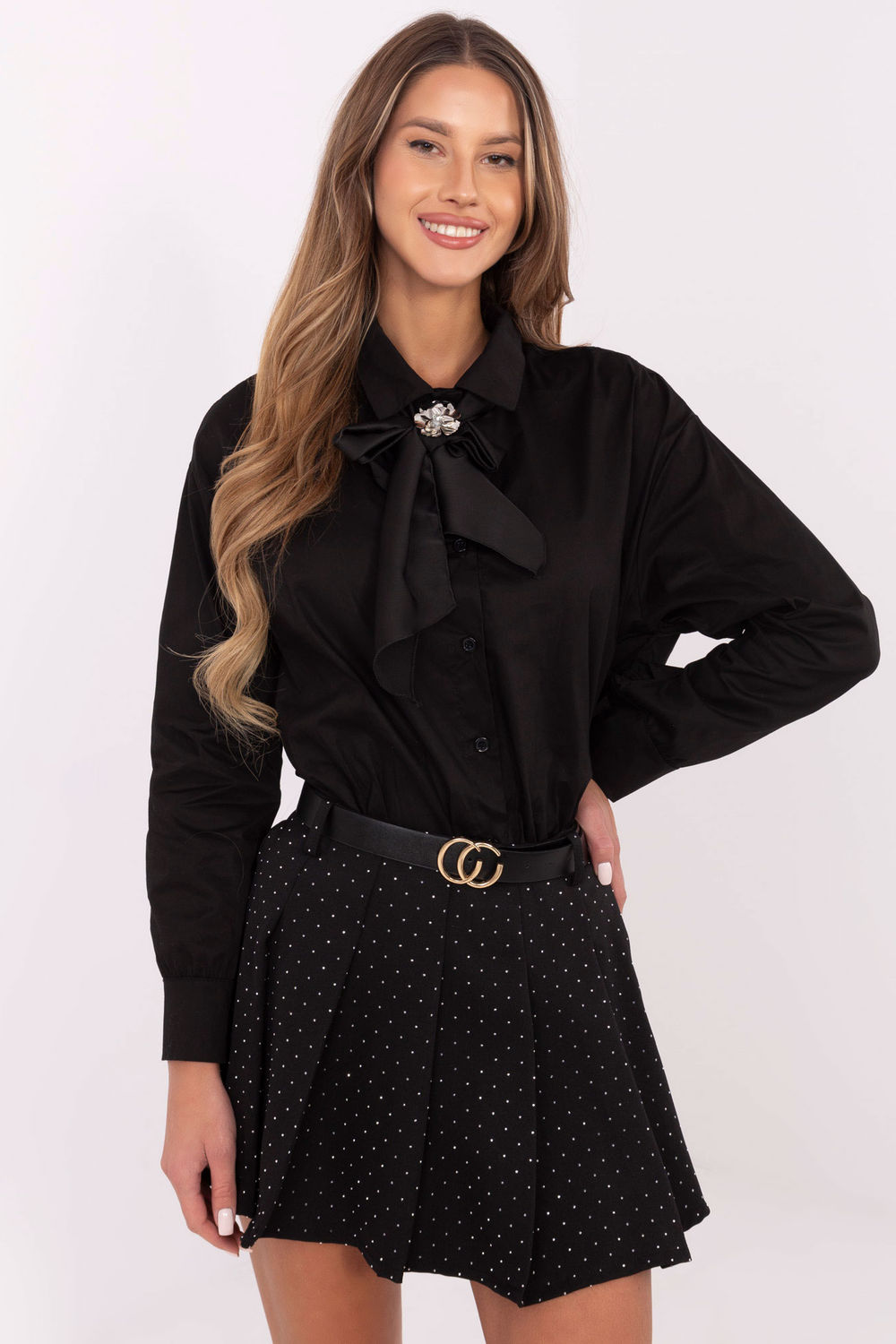 Overhemd met lange mouwen model 203944 Italy Moda