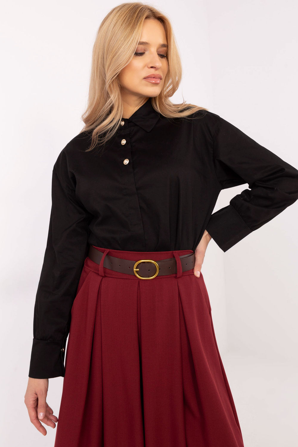 Overhemd met lange mouwen model 204367 Italy Moda