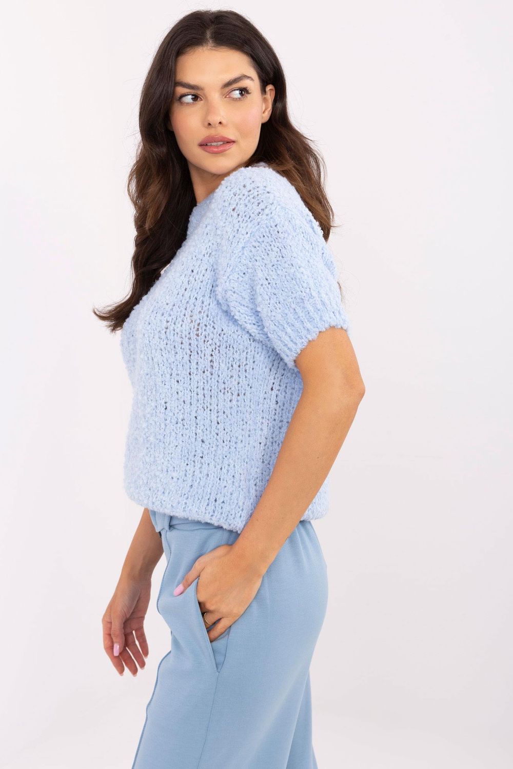 Trui met korte mouwen model 206943 Italy Moda - Afbeelding 3