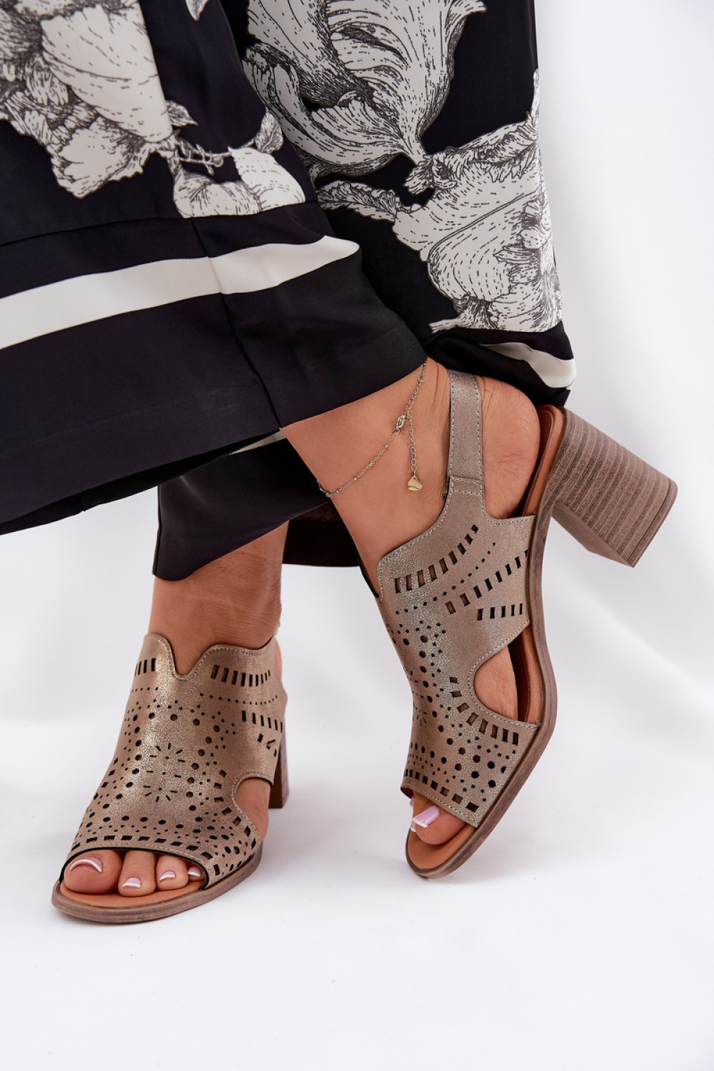 sandalen op hak model 211364 Step in style - Afbeelding 3