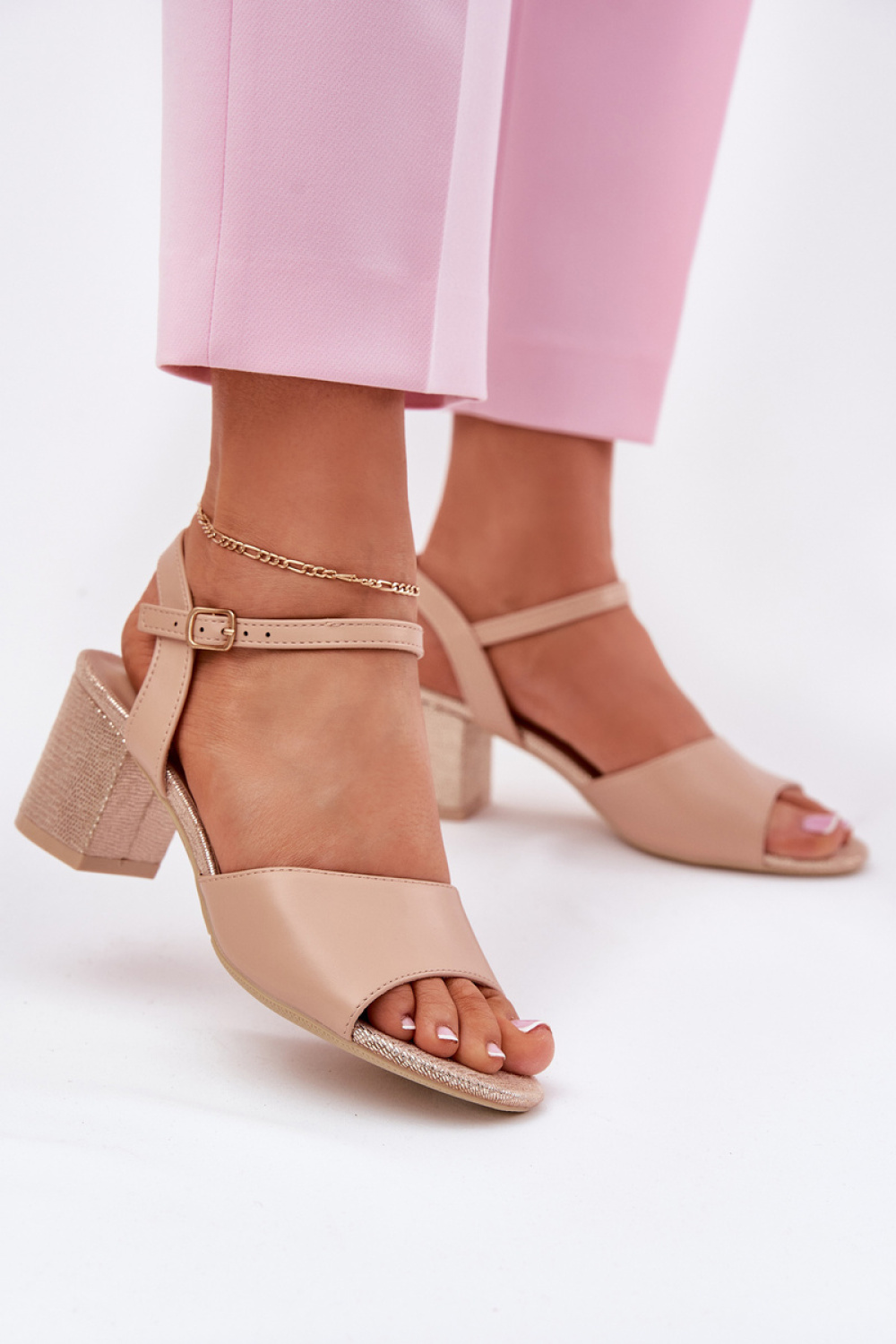 sandalen op hak model 213011 Step in style