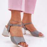 sandalen op hak model 213012 Step in style