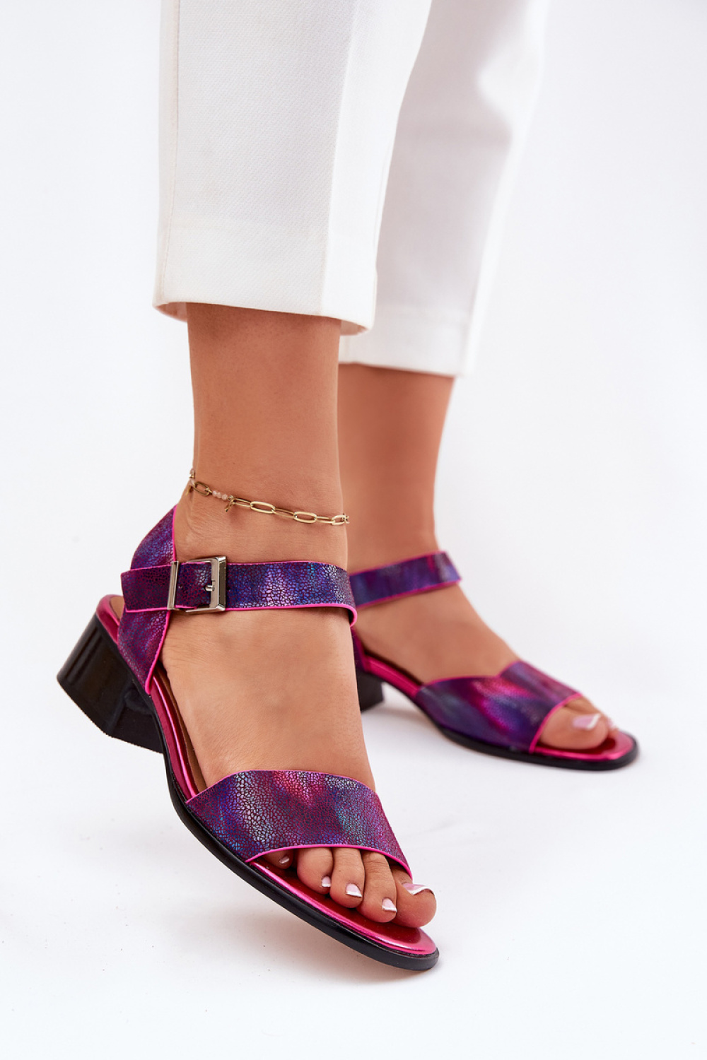sandalen op hak model 213022 Step in style