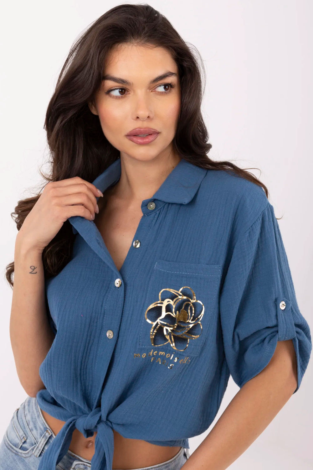 Damesoverhemd model 213430 Italy Moda - Afbeelding 4