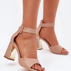 sandalen op hak model 214392 Step in style
