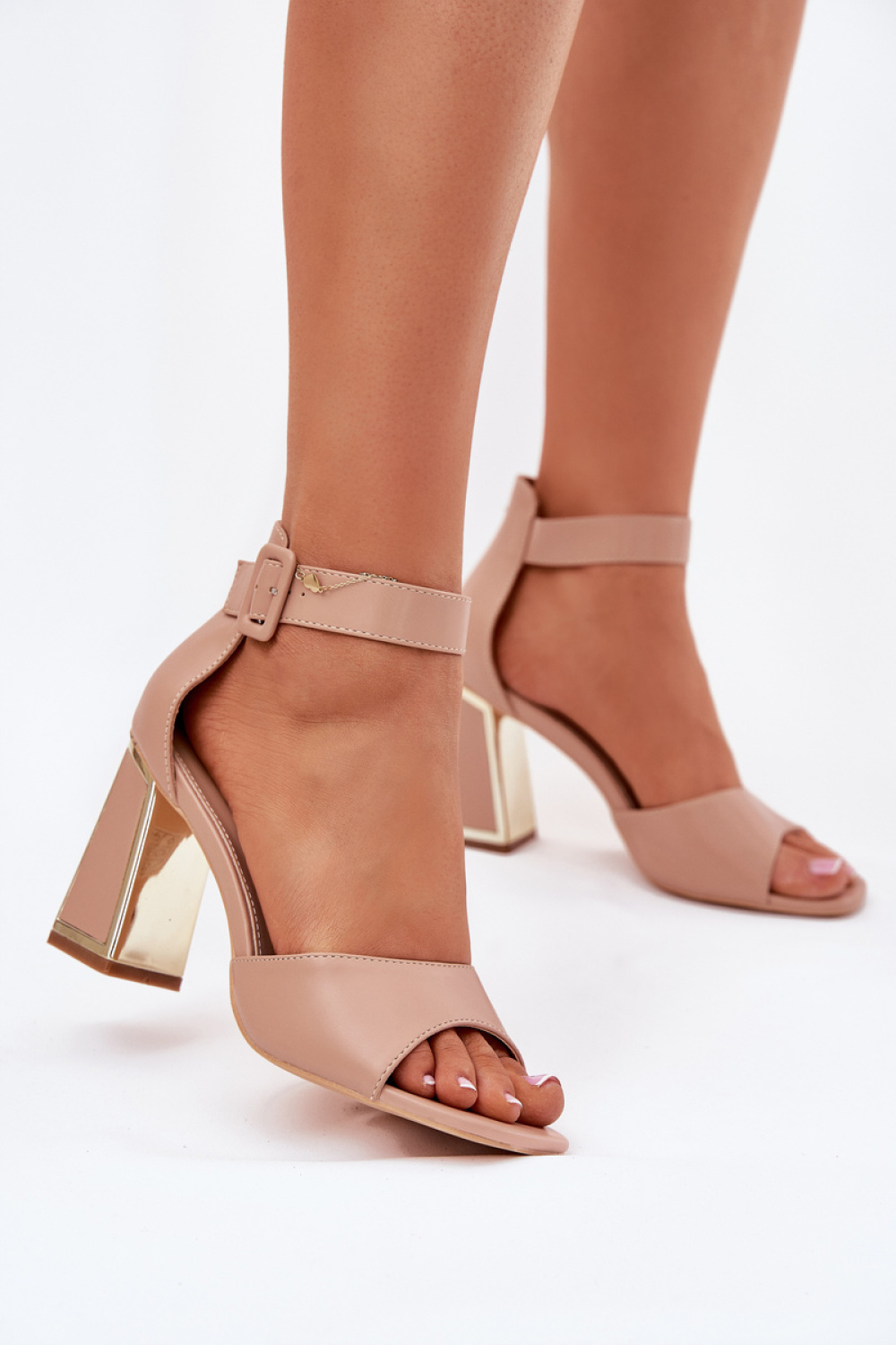 sandalen op hak model 214392 Step in style