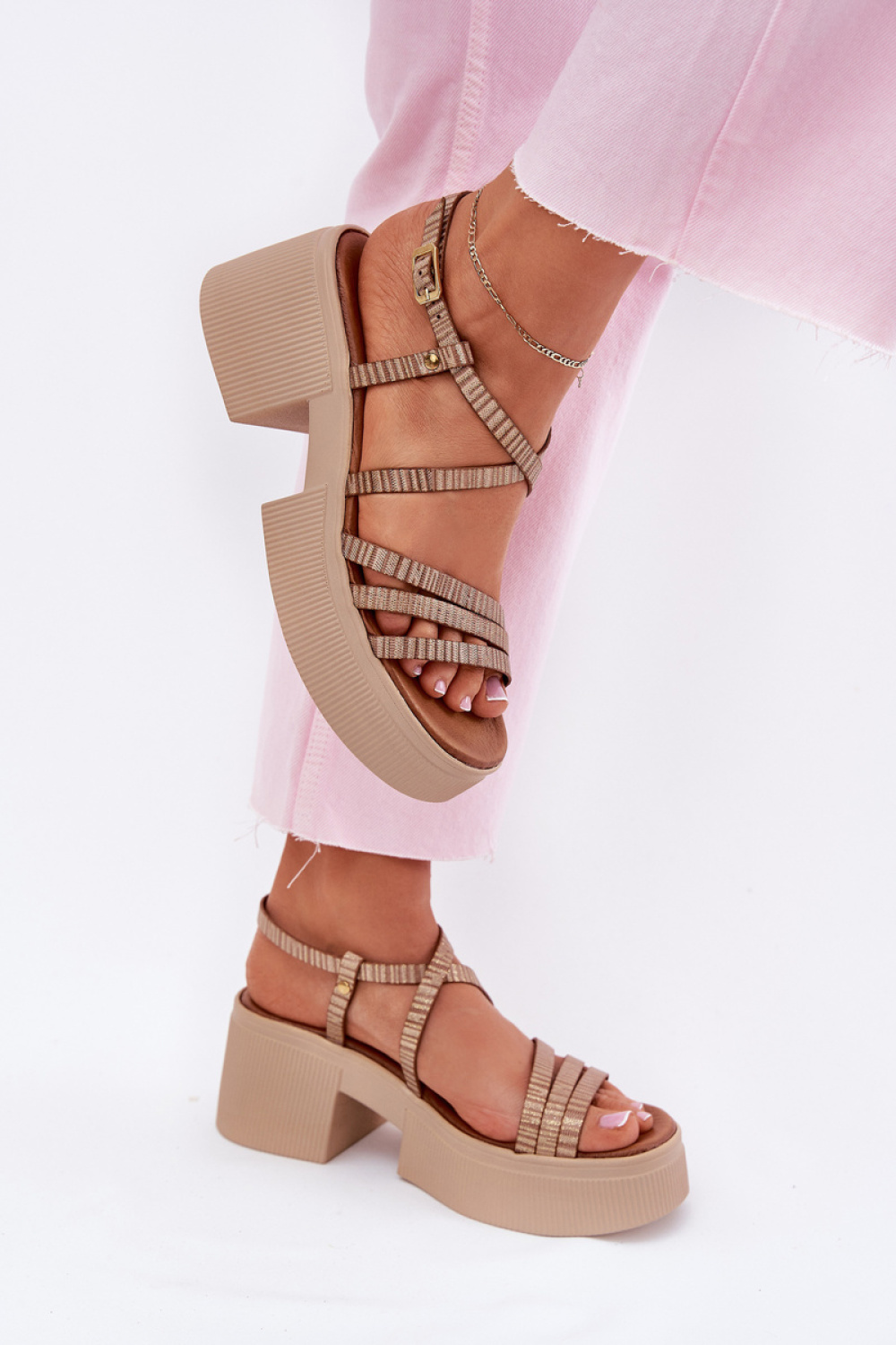 sandalen op hak model 214994 Step in style - Afbeelding 3