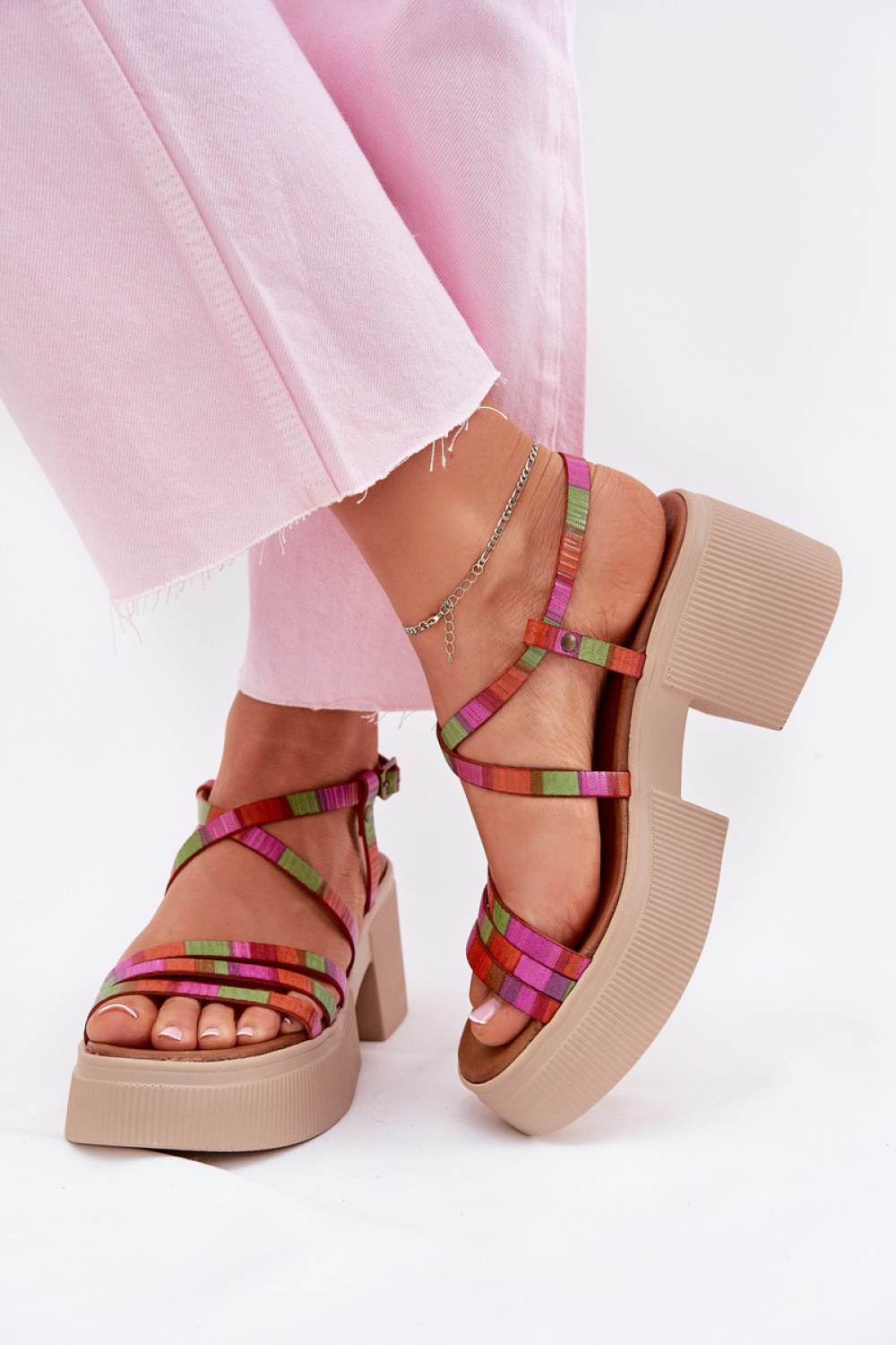 sandalen op hak model 215023 Step in style - Afbeelding 3