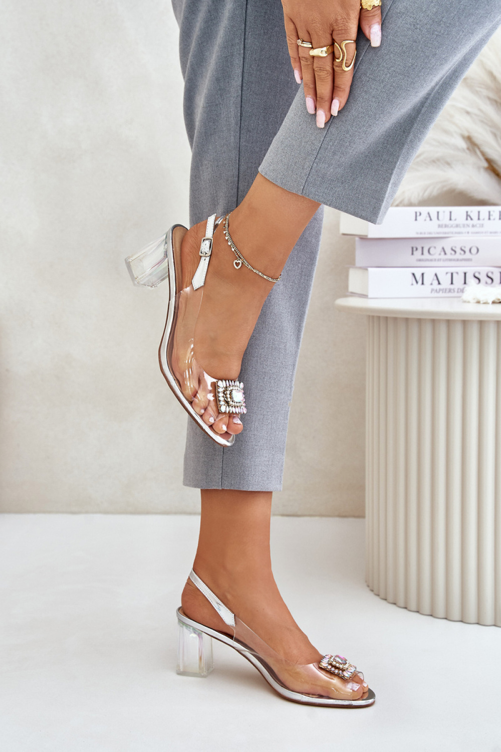 sandalen op hak model 215722 Step in style - Afbeelding 3