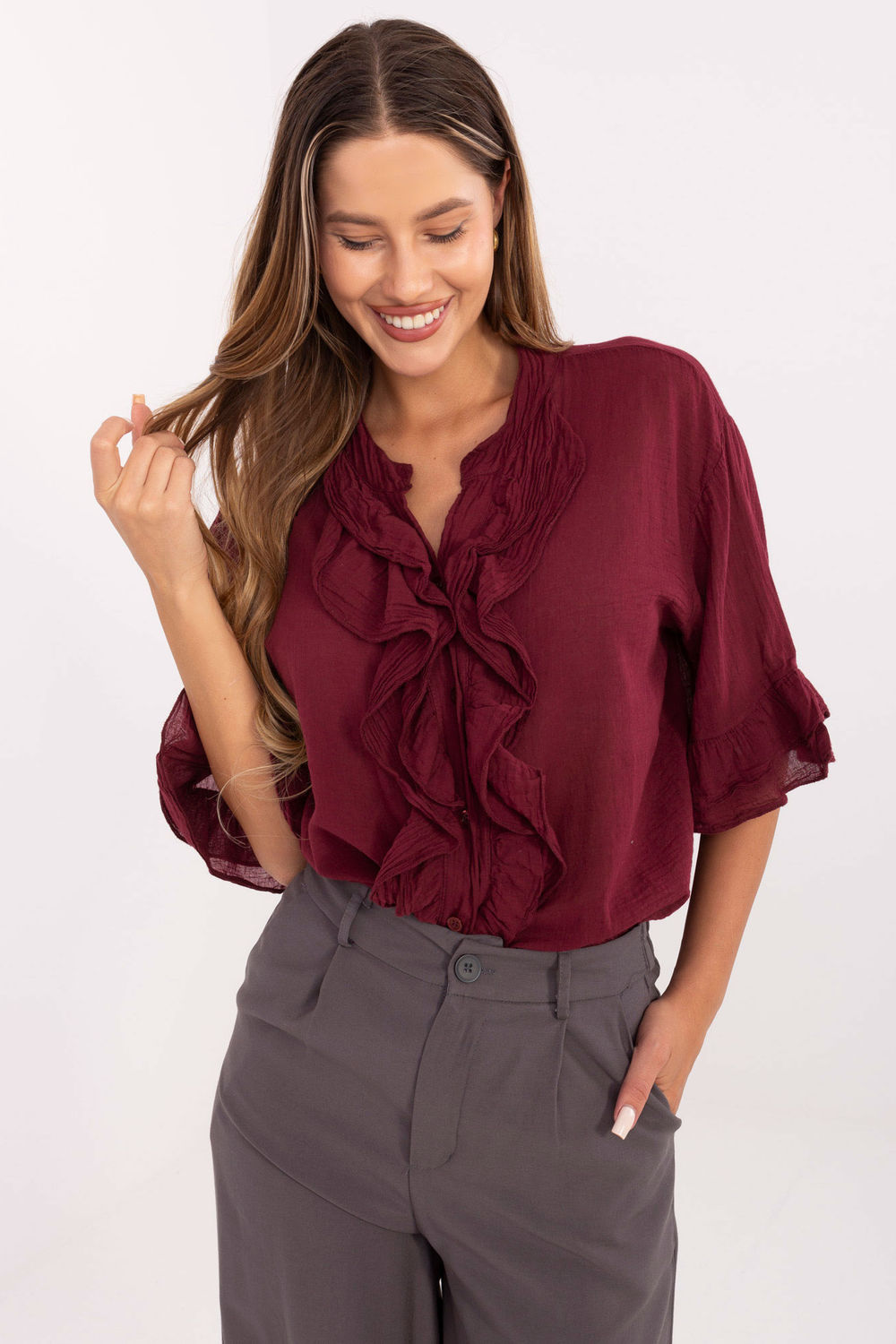 Damesoverhemd model 215811 Italy Moda