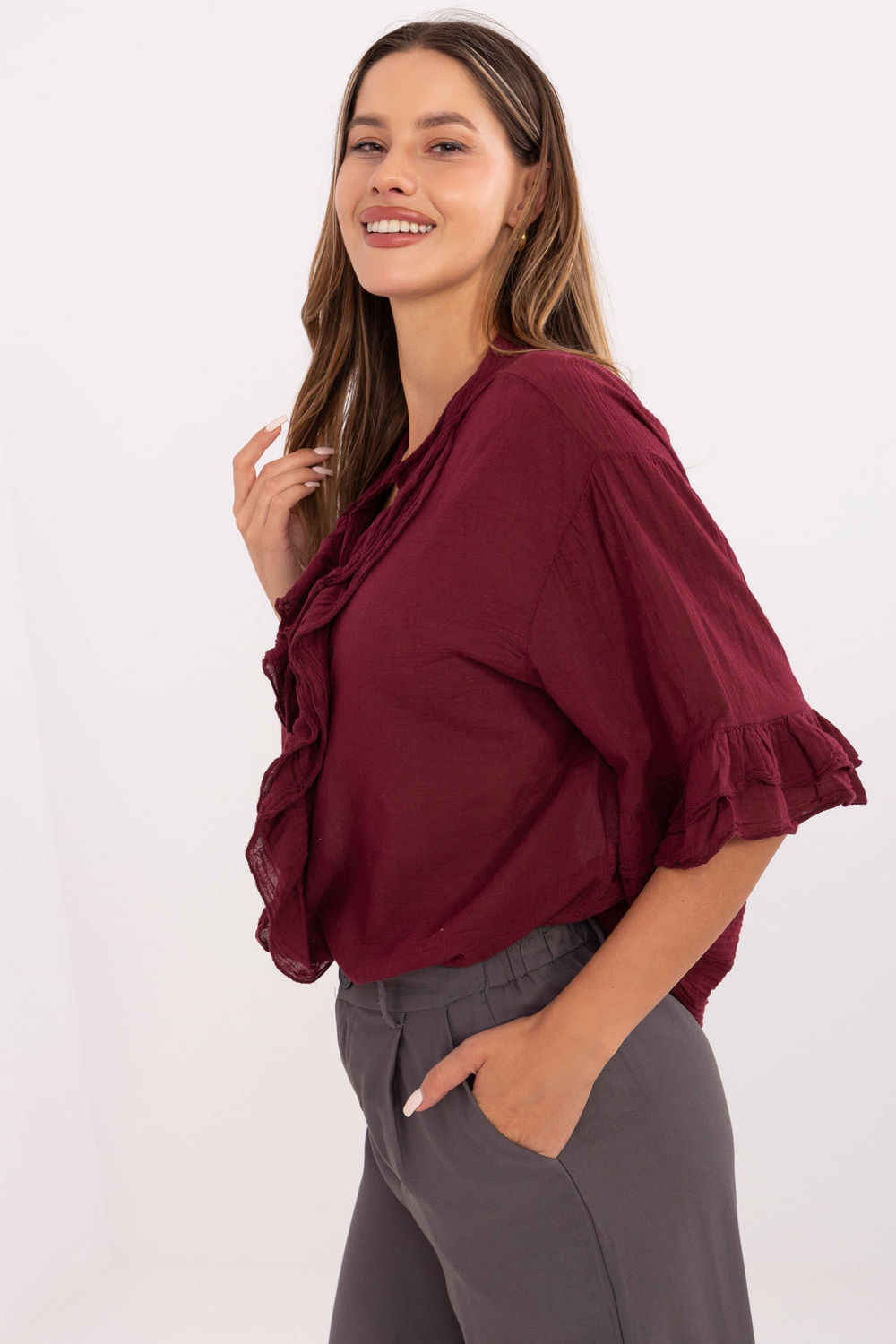 Damesoverhemd model 215811 Italy Moda - Afbeelding 2