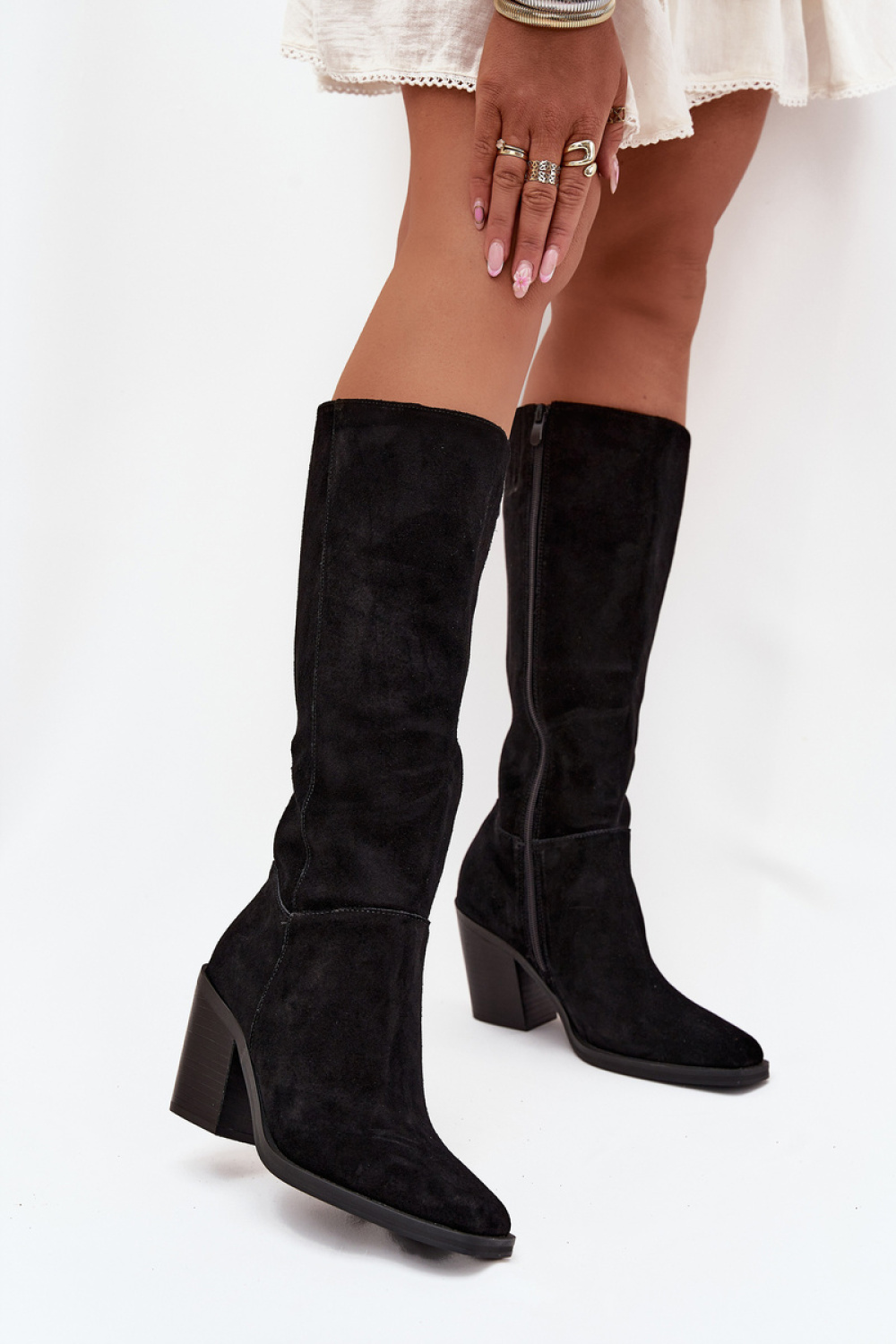 Laarzen met hoge hakken model 216797 Step in style