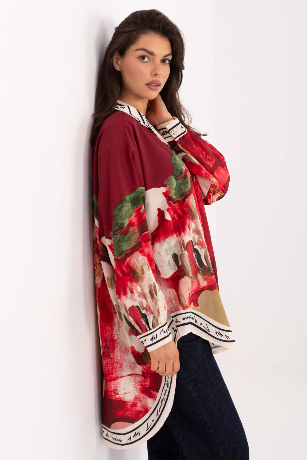 Overhemd met lange mouwen model 218392 Rue Paris - Afbeelding 2