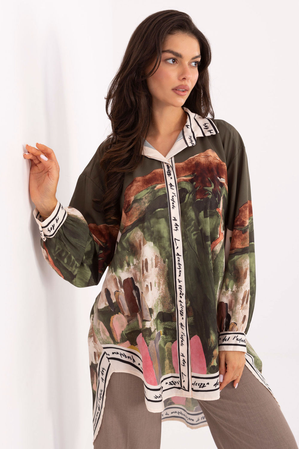 Overhemd met lange mouwen model 218394 Rue Paris