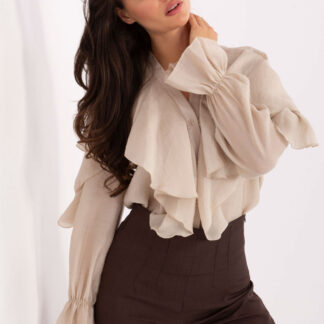 Overhemd met lange mouwen model 218413 Rue Paris