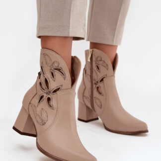 Laarsjes met hoge hak model 219129 Step in style