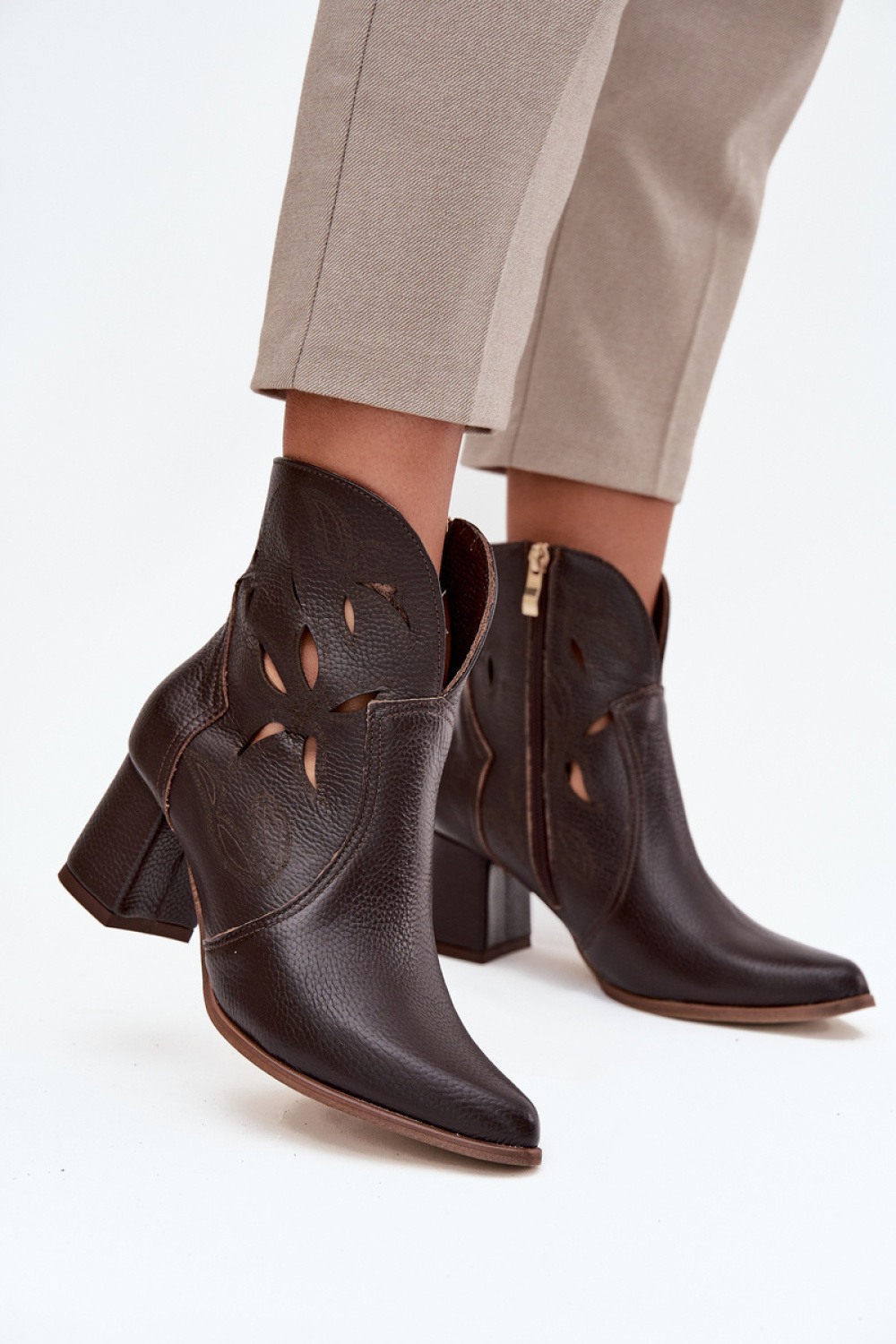 Laarsjes met hoge hak model 219130 Step in style