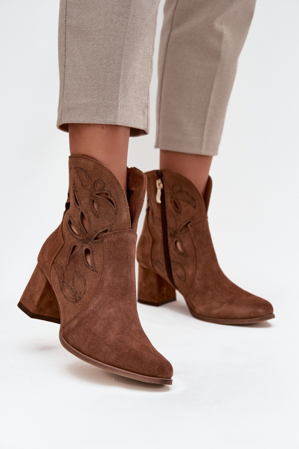 Laarsjes met hoge hak model 219132 Step in style