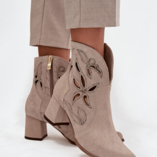 Laarsjes met hoge hak model 219133 Step in style
