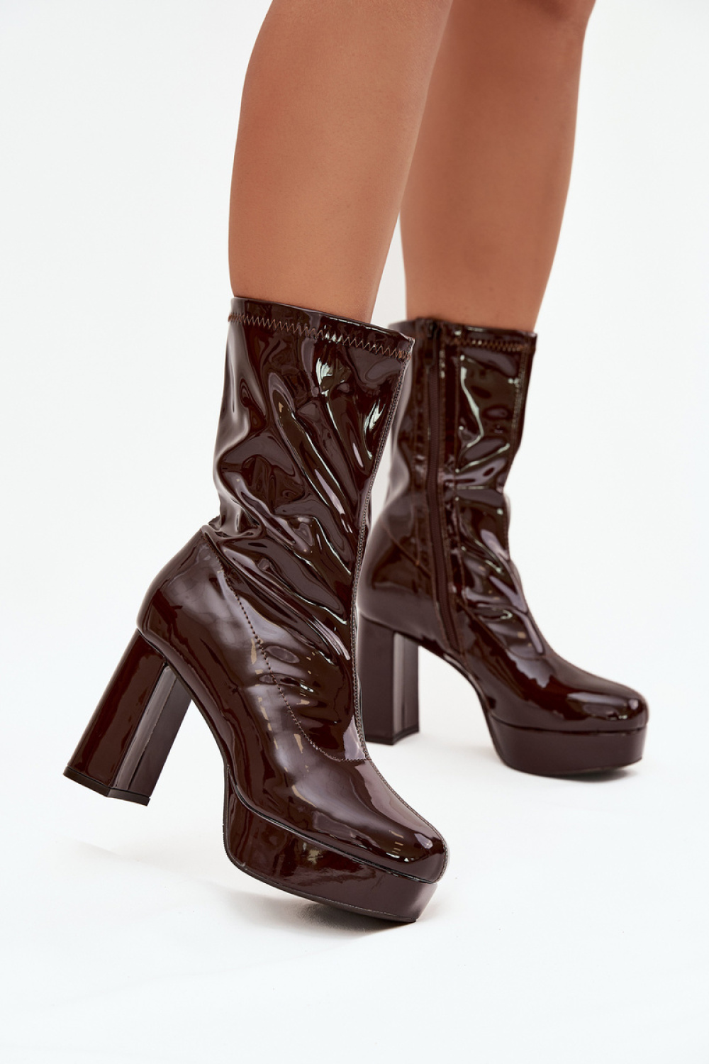 Laarsjes met hoge hak model 219265 Step in style