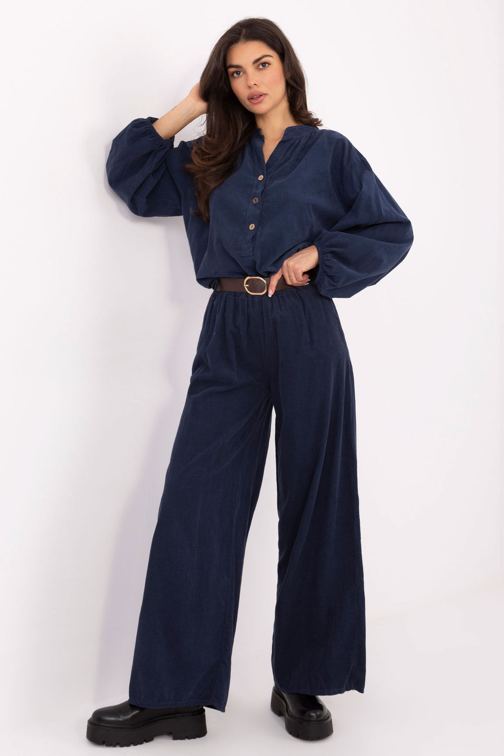 corduroy broek model 220281 Italy Moda