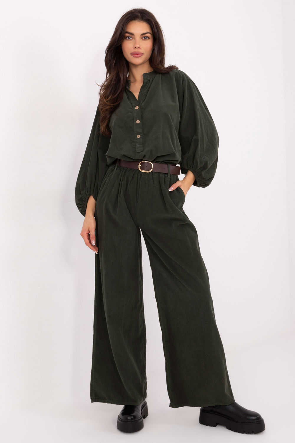 corduroy broek model 220283 Italy Moda