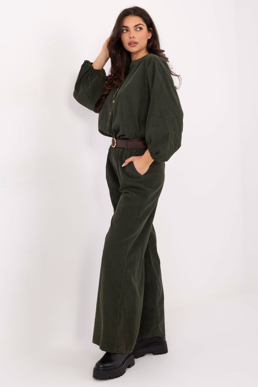 corduroy broek model 220283 Italy Moda - Afbeelding 2