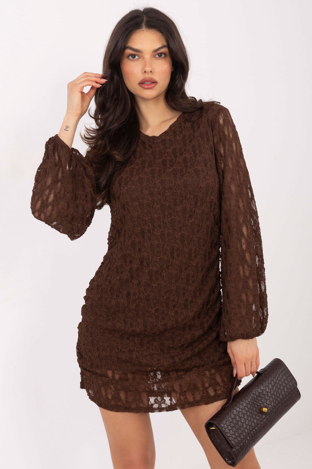 Korte jurk model 222591 Italy Moda
