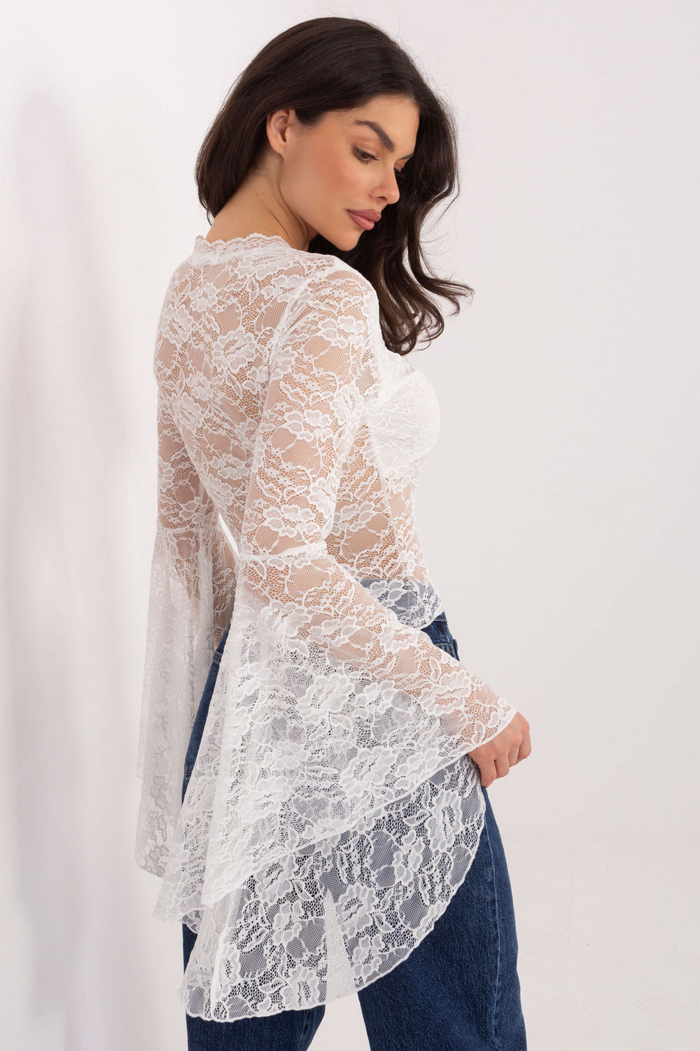 Kanten blouse model 222810 Factory Price - Afbeelding 3