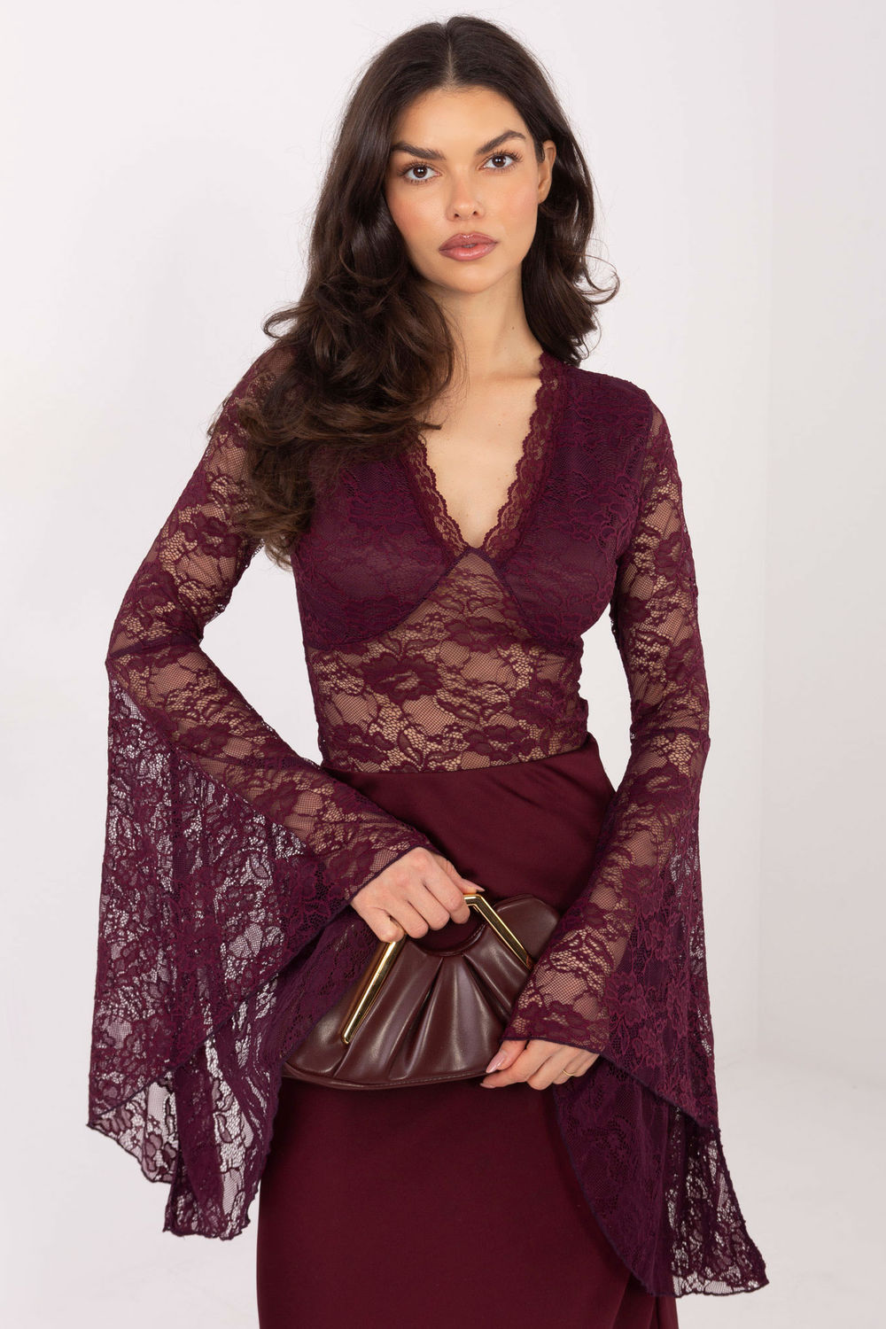 Kanten blouse model 222813 Factory Price