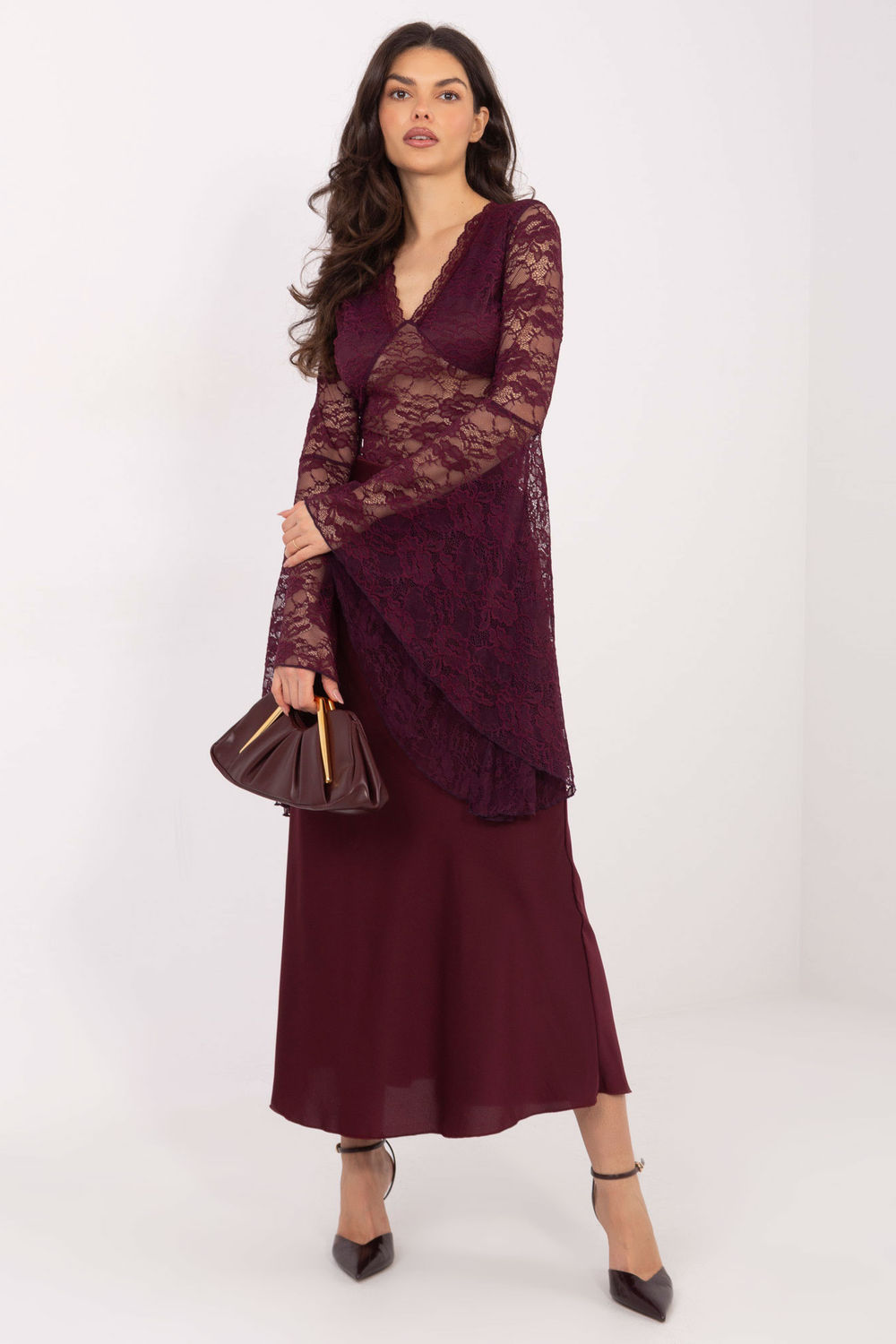 Kanten blouse model 222813 Factory Price - Afbeelding 2