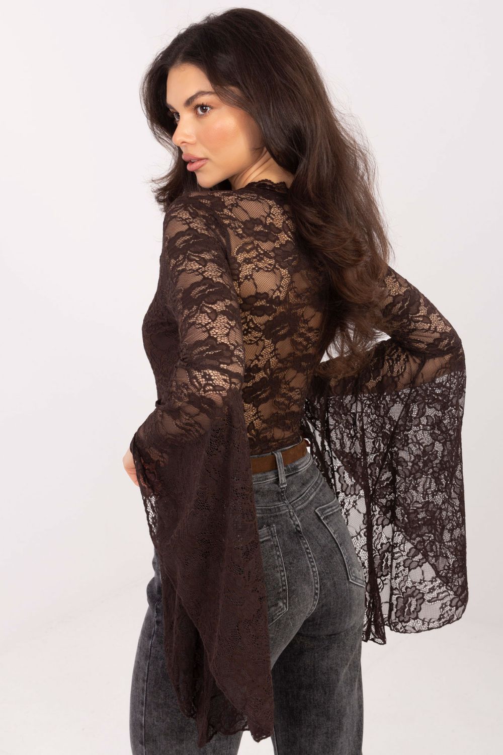 Kanten blouse model 222811 Factory Price - Afbeelding 4