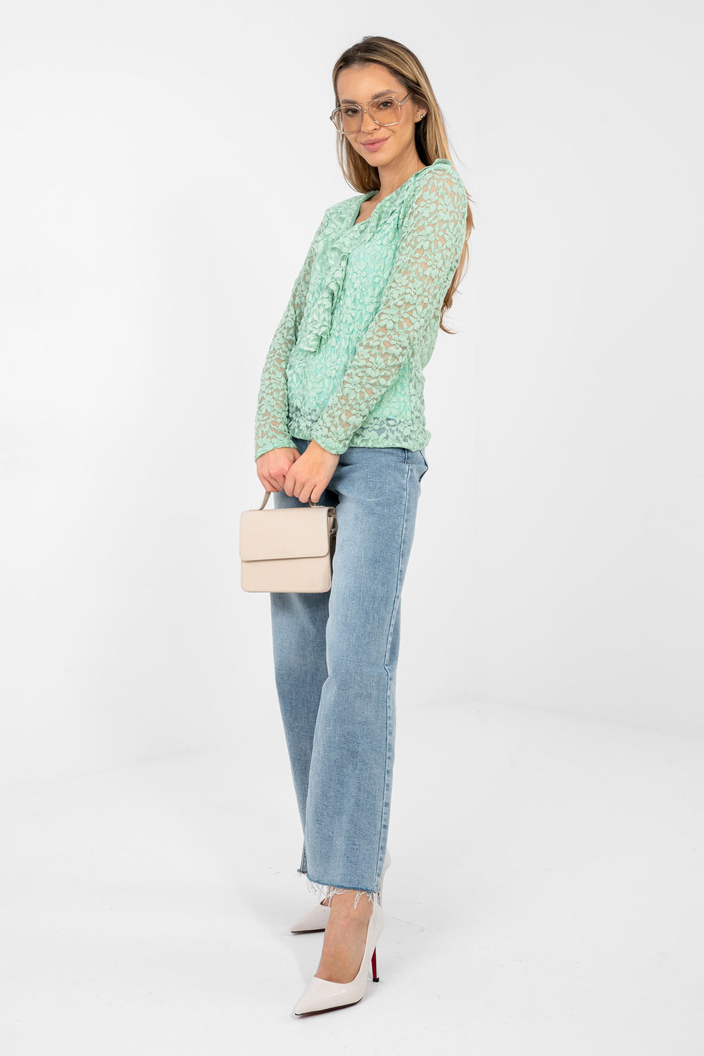 Kanten blouse model 223839 Rue Paris - Afbeelding 2