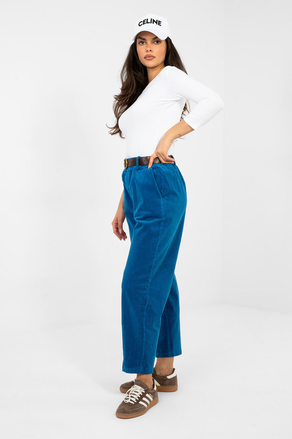 corduroy broek model 224058 Italy Moda - Afbeelding 2