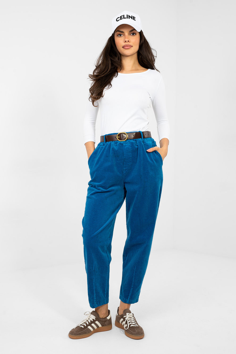 corduroy broek model 224058 Italy Moda - Afbeelding 4