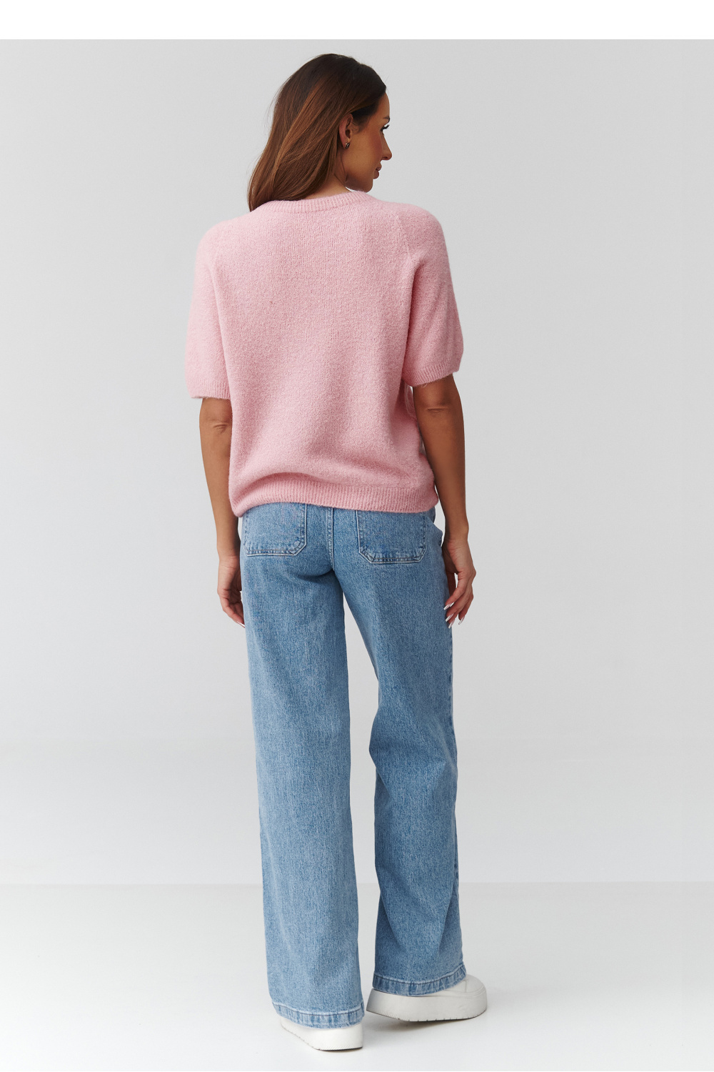 Trui met korte mouwen model 224079 Makadamia - Afbeelding 3