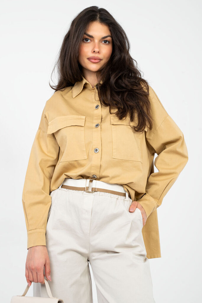 Overhemd met lange mouwen model 224200 Italy Moda