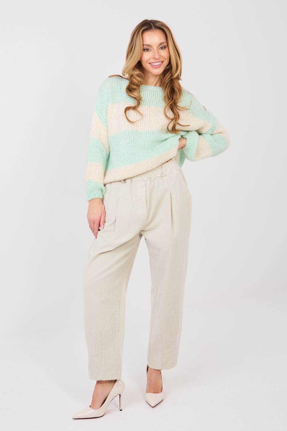 corduroy broek model 224386 Italy Moda - Afbeelding 2