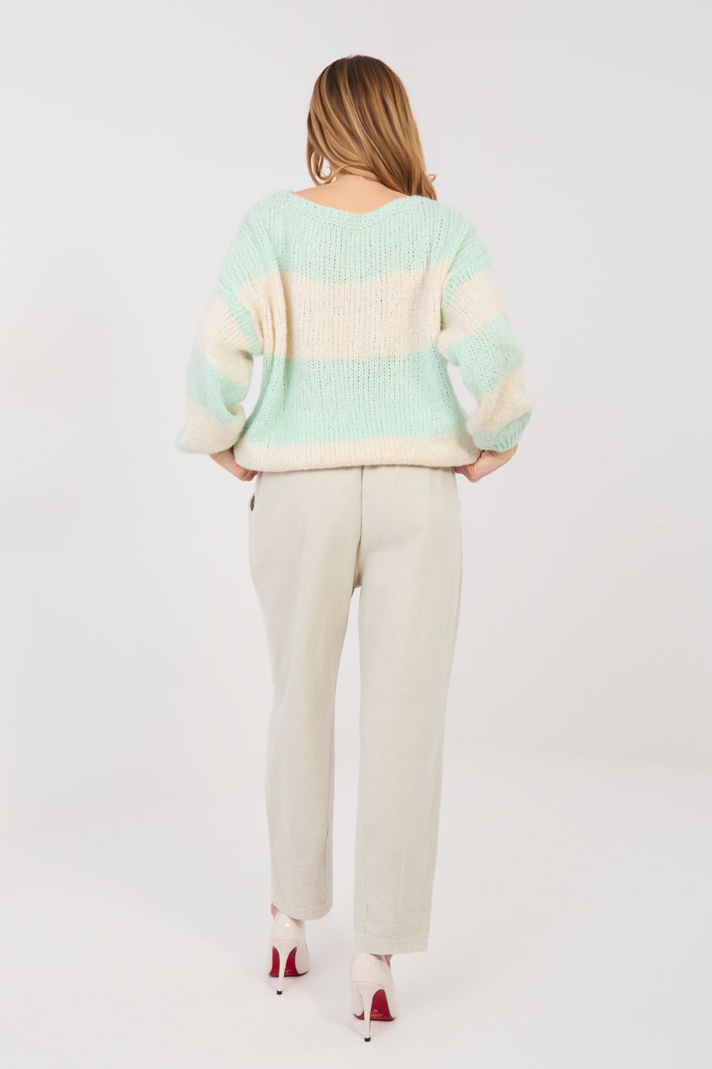 corduroy broek model 224386 Italy Moda - Afbeelding 3