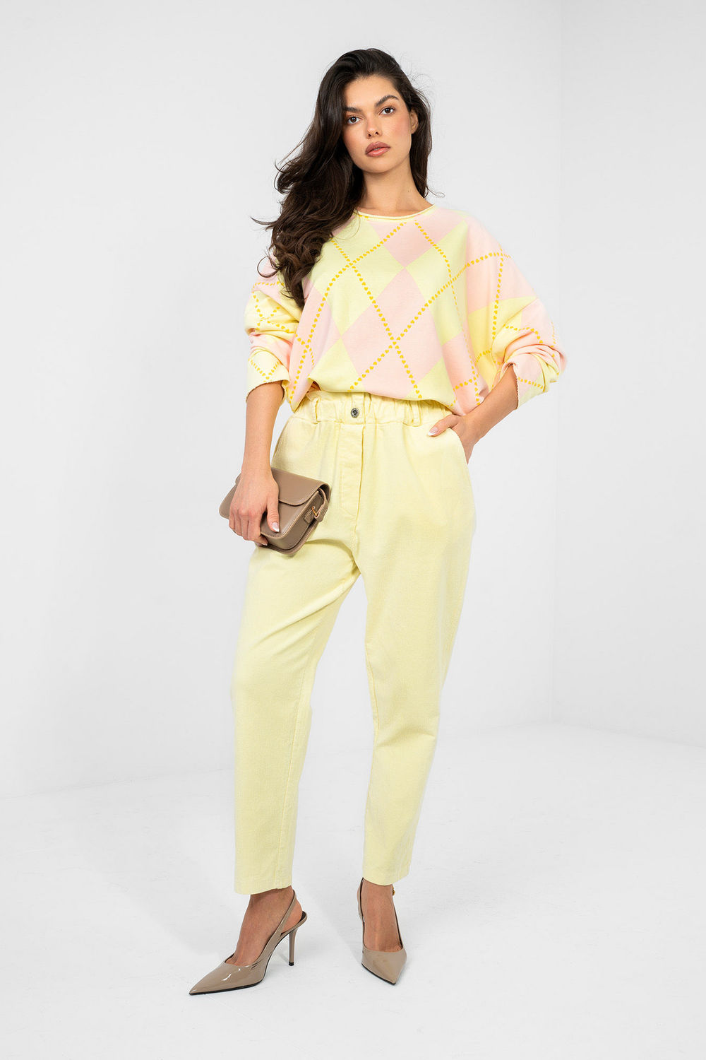 corduroy broek model 224840 Italy Moda