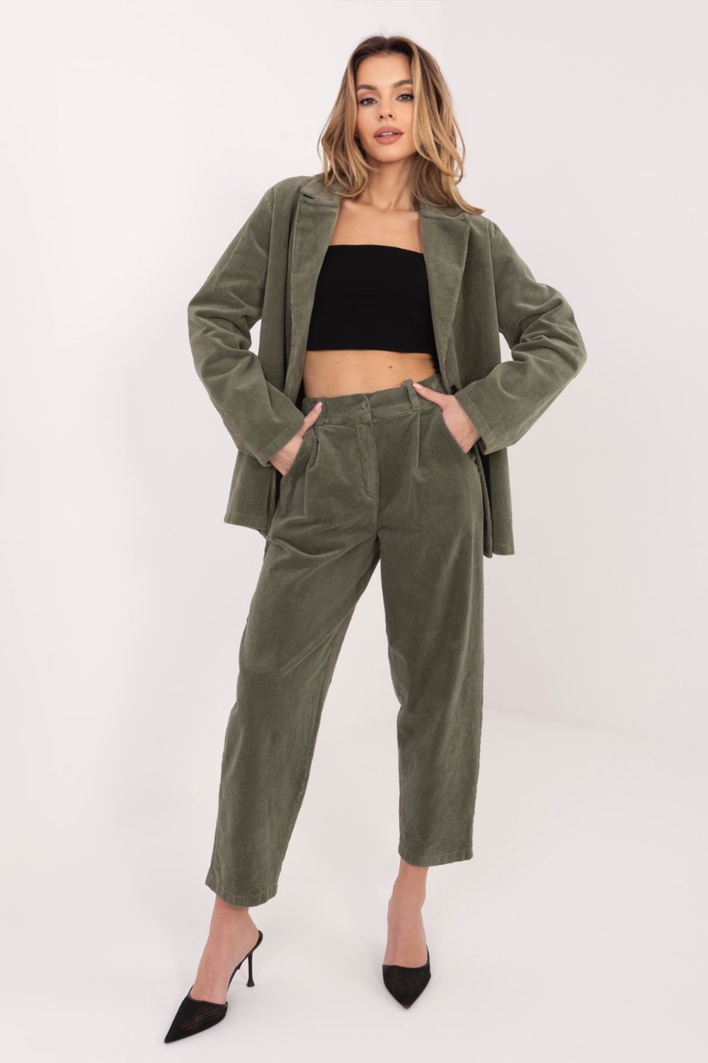 corduroy broek model 224998 Rue Paris - Afbeelding 3