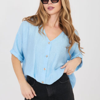 Overhemd met korte mouwen model 225509 Italy Moda