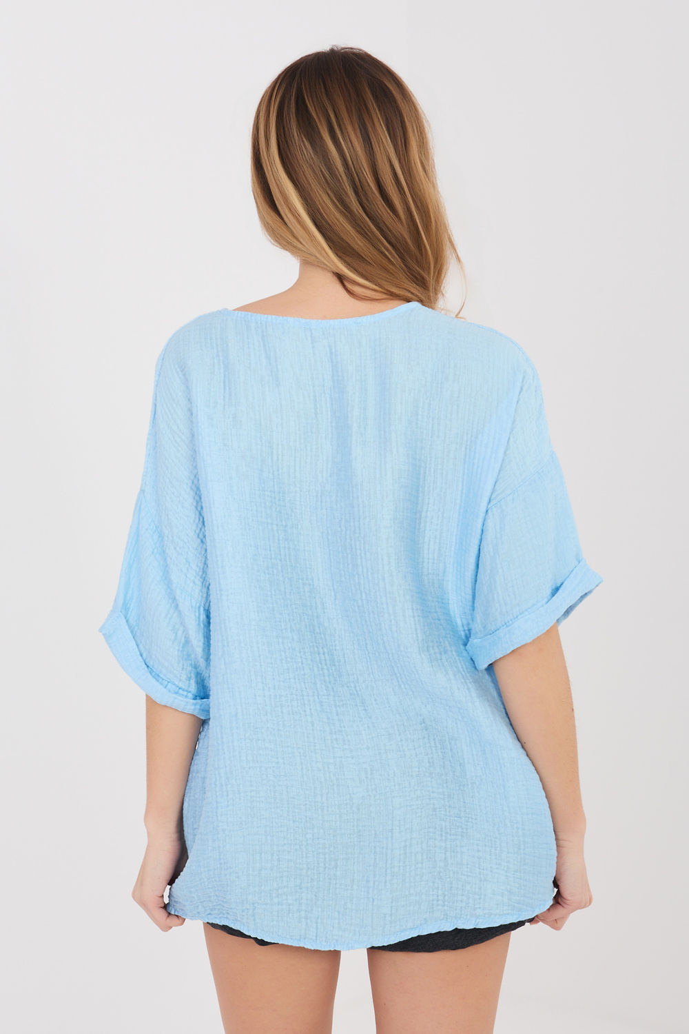 Overhemd met korte mouwen model 225509 Italy Moda - Afbeelding 3