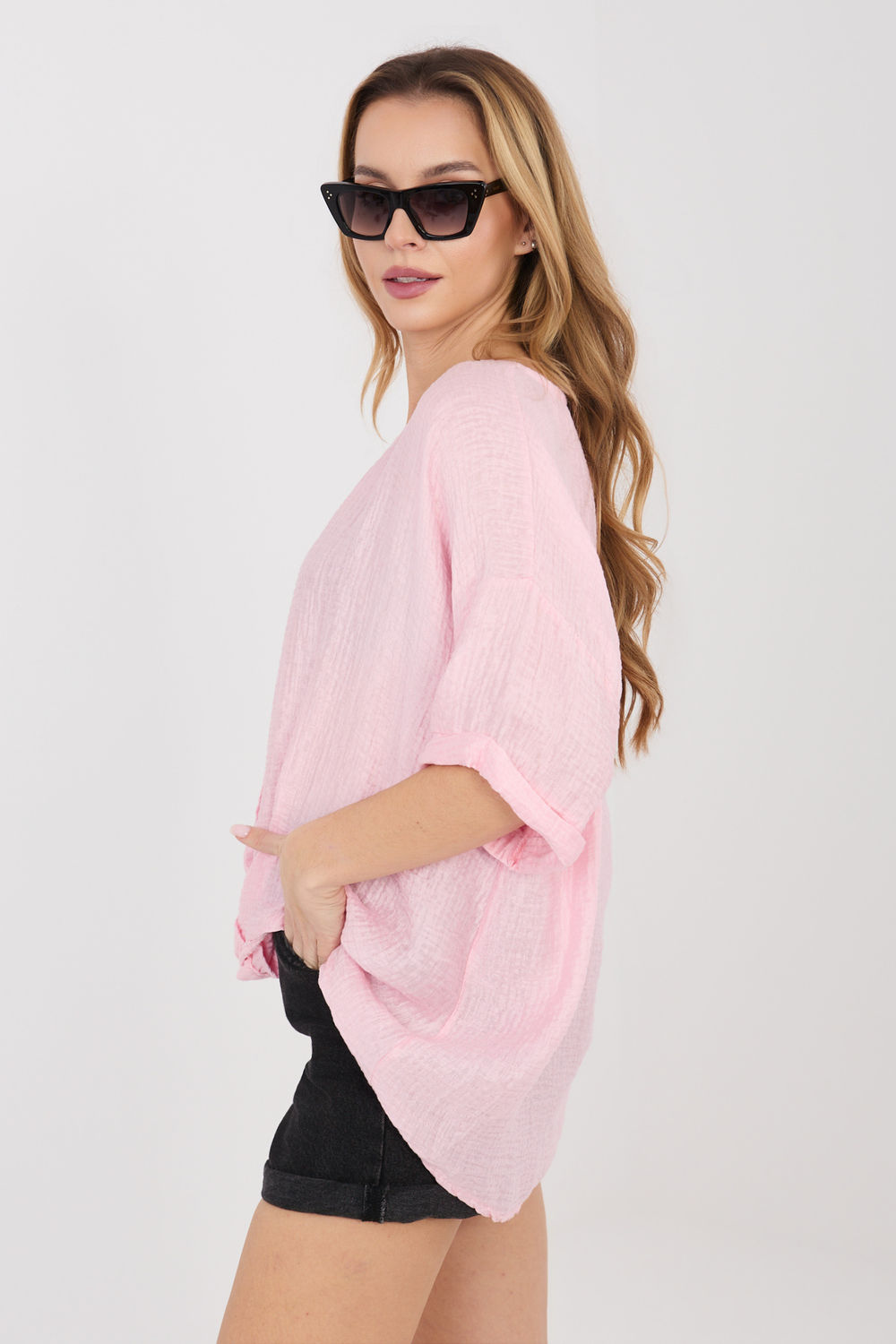 Overhemd met korte mouwen model 225510 Italy Moda - Afbeelding 2