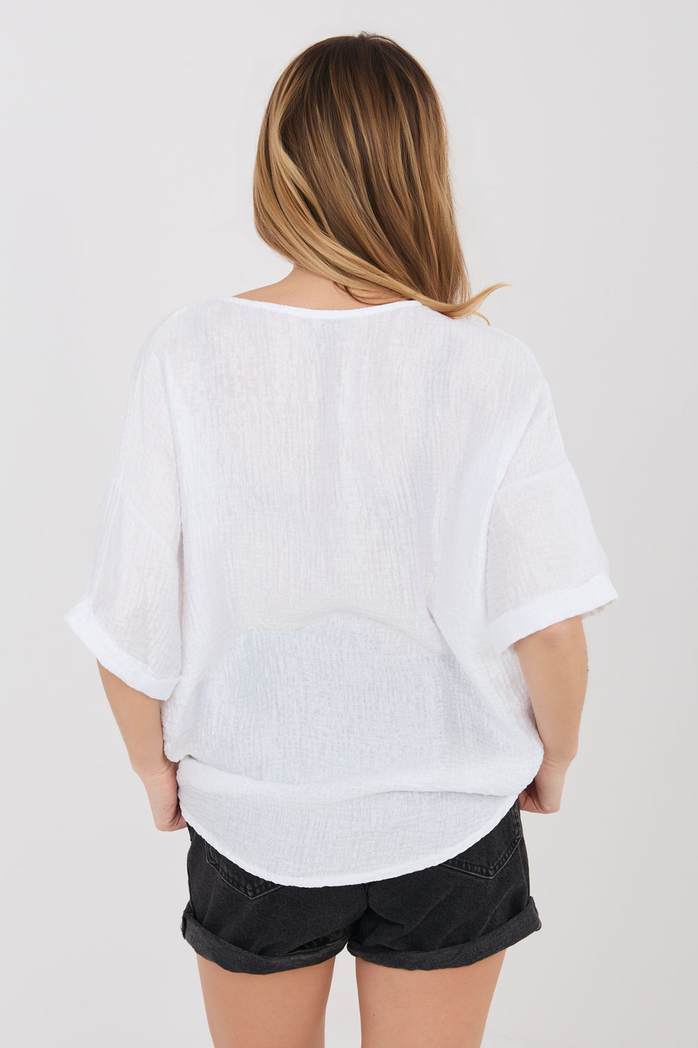Overhemd met korte mouwen model 225512 Italy Moda - Afbeelding 3