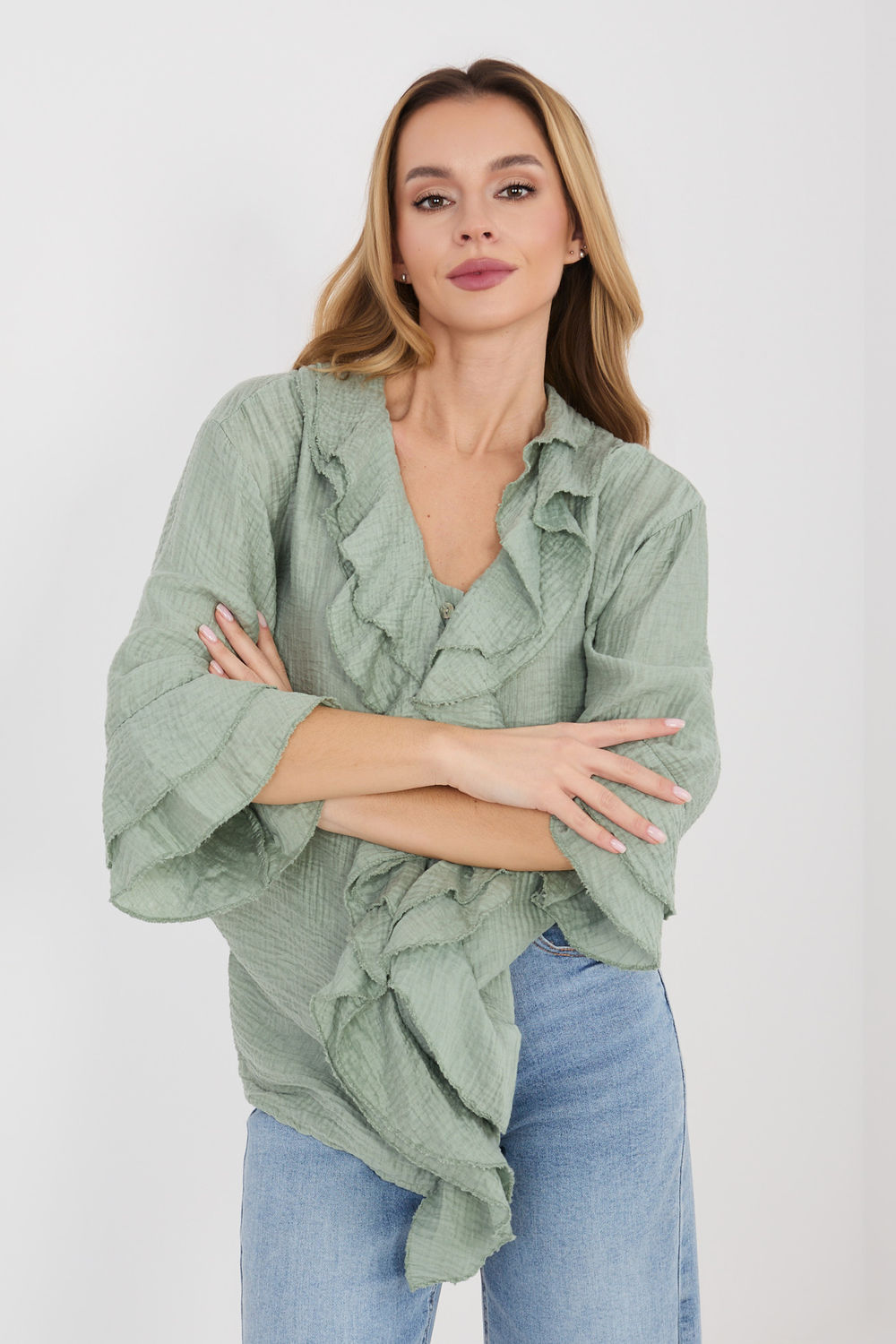 Overhemd met lange mouwen model 225521 Italy Moda