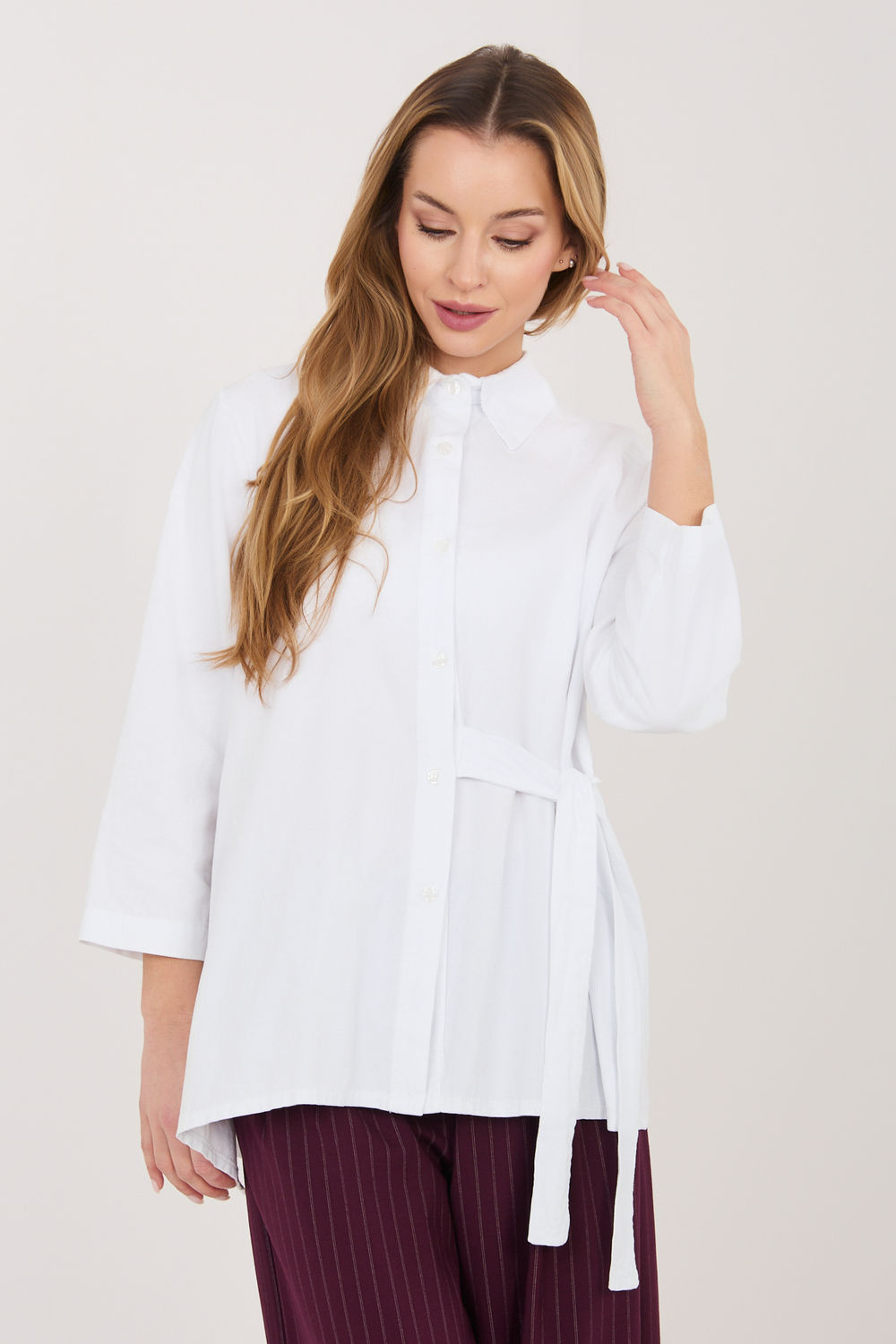Overhemd met lange mouwen model 225533 Rue Paris