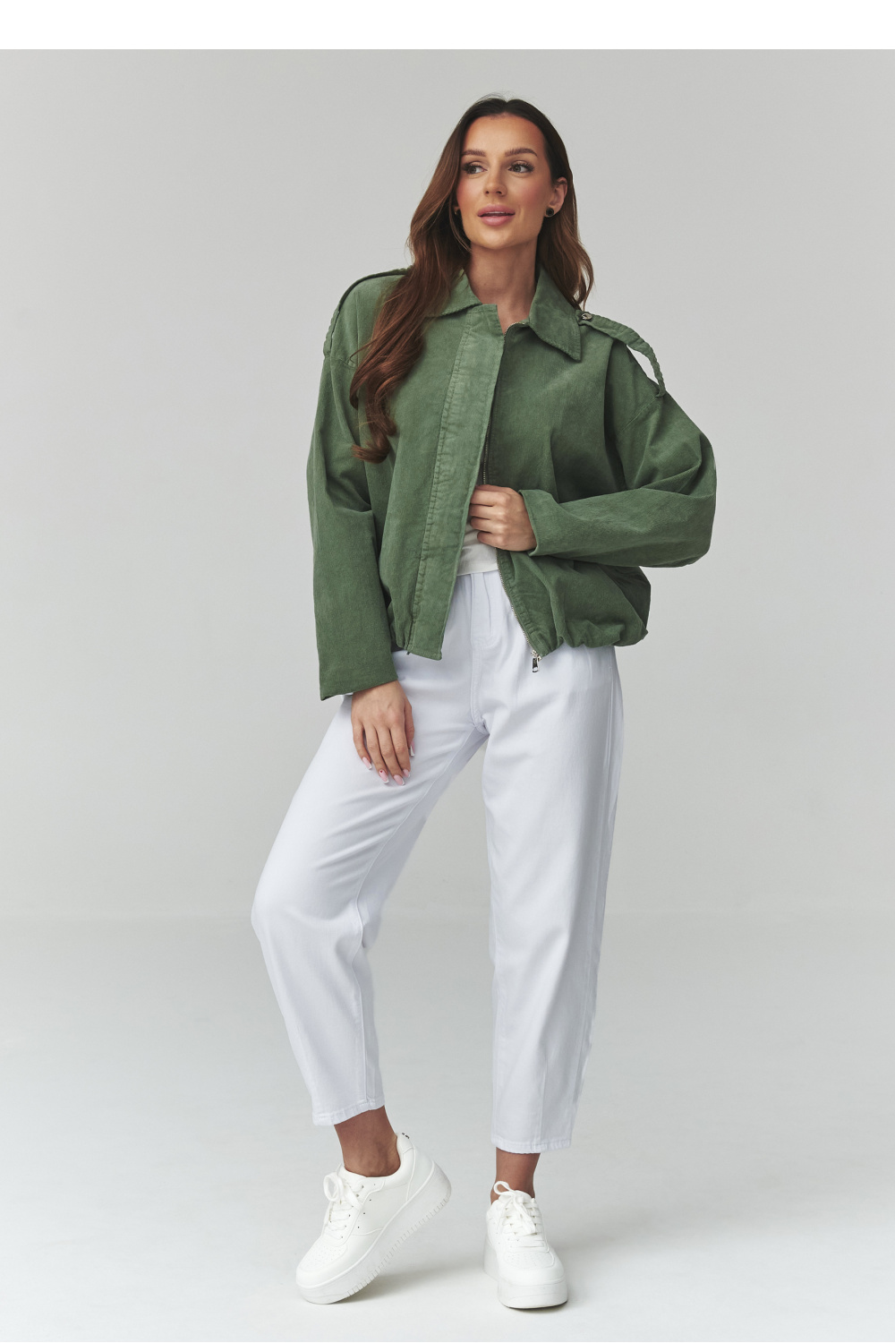 Corduroyjas model 225691 Makadamia - Afbeelding 2